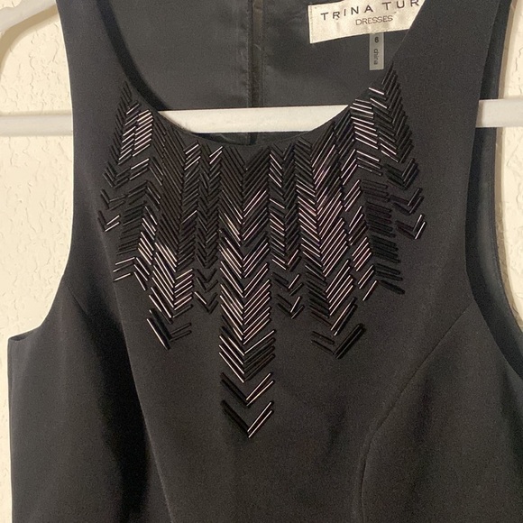 Trina Turk Little Black Dress - Size 6 - Picture 4 of 11